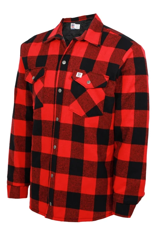 Quilted flannel shirt best sale